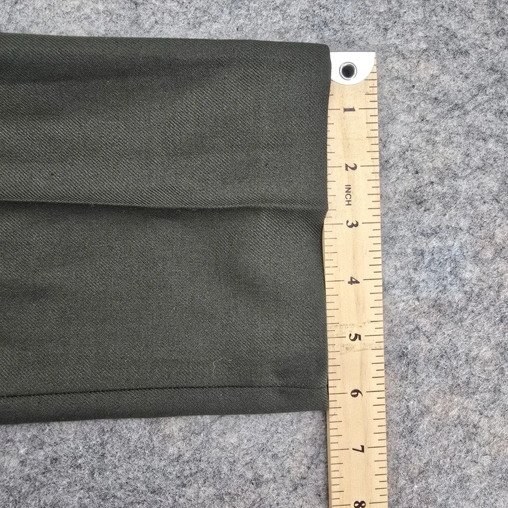 Terzi Adem Altun Dress Pants Trousers Mens 38x32 (US) Olive Green Side Adjuster